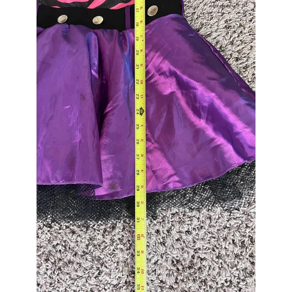 Monster High Clawdeen Wolf Costume Pink Zebra Purple Metallic Small 01573336 - Picture 6 of 7